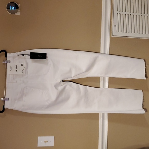 rag & bone White Ankle Cropped Jeans - Picture 5 of 16